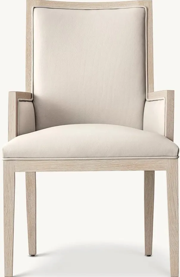 Fauteuil Mende en cuir, vue 3 sur 4