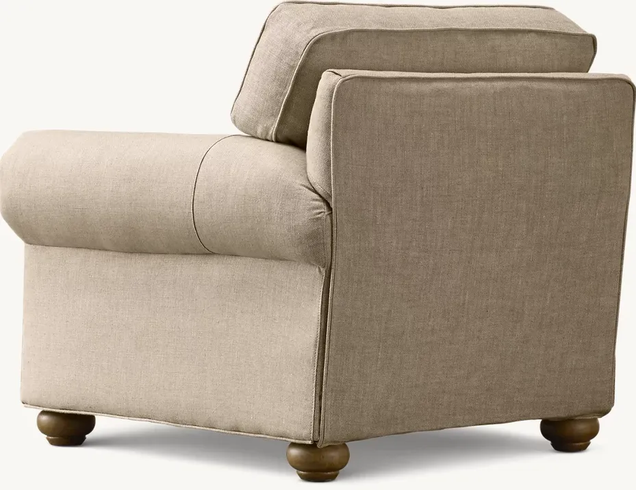 Fauteuil Menton en lin, vue 4 sur 4