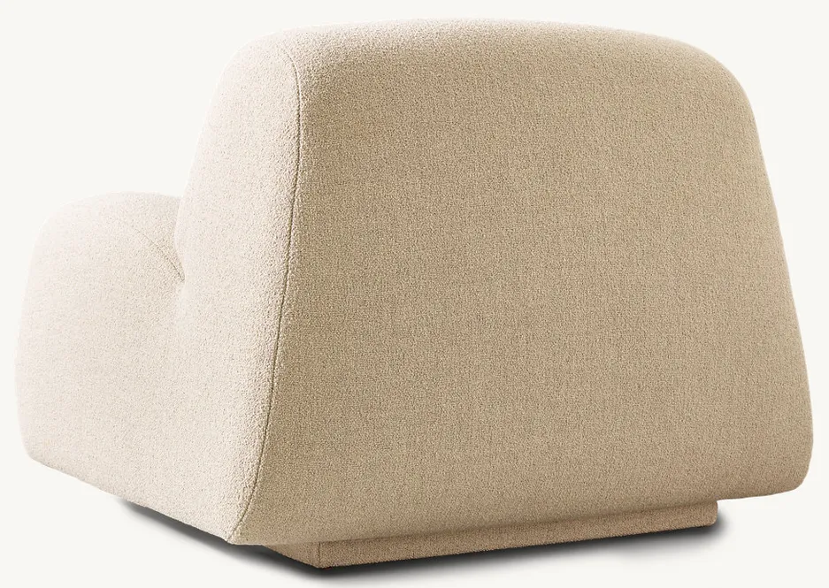 Fauteuil Moustiers en tissu, vue 3 sur 4