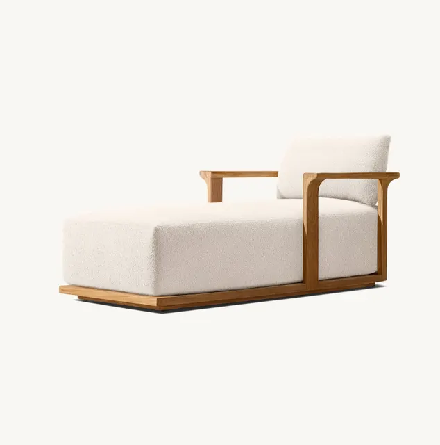 Fauteuil Nolay en teck — fauteuils