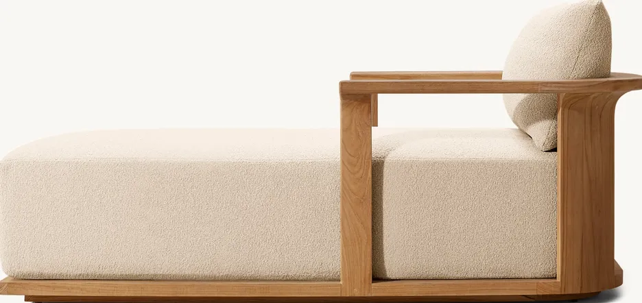 Fauteuil Nolay en teck, vue 2 sur 5