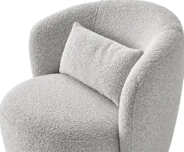 Fauteuil pivotant Annecy en velours, vue 4 sur 5