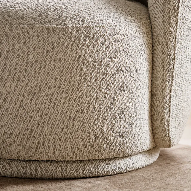 Fauteuil pivotant Annecy en velours, vue 5 sur 5