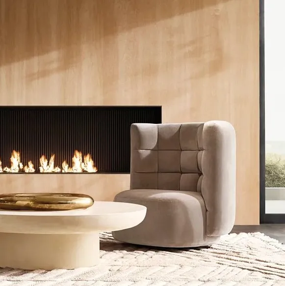 Fauteuil pivotant Bénodet en tissu, vue 2 sur 2