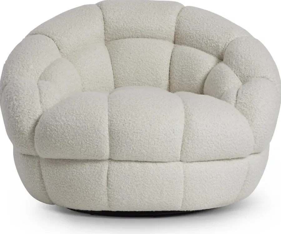 Fauteuil pivotant Lacoste en tissu, vue 2 sur 5
