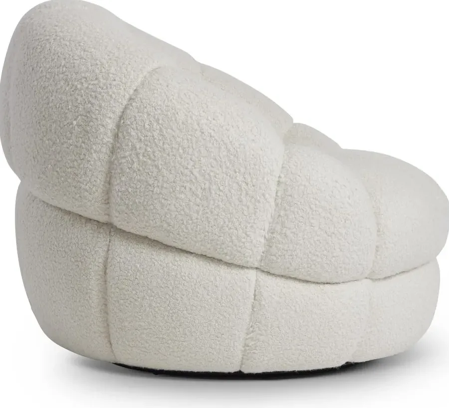 Fauteuil pivotant Lacoste en tissu, vue 3 sur 5