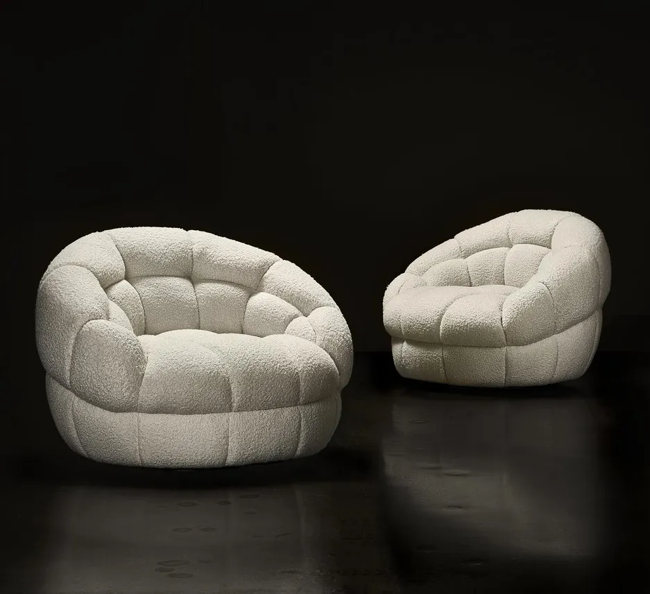Fauteuil pivotant Lacoste en tissu, vue 5 sur 5