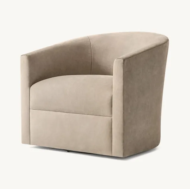 Fauteuil pivotant Limoux en tissu — fauteuils