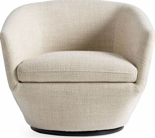 Fauteuil pivotant Lorgues en tissu — fauteuils