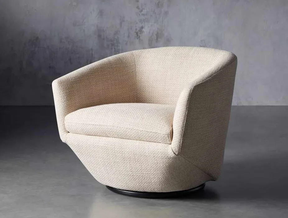 Fauteuil pivotant Lorgues en tissu, vue 2 sur 6