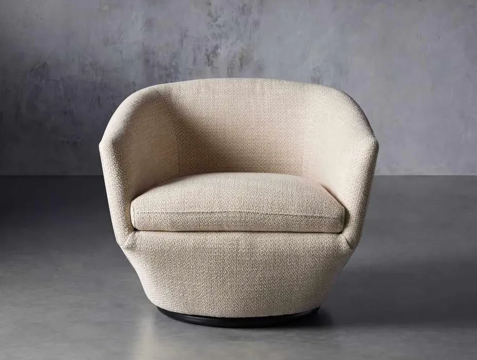 Fauteuil pivotant Lorgues en tissu, vue 6 sur 6
