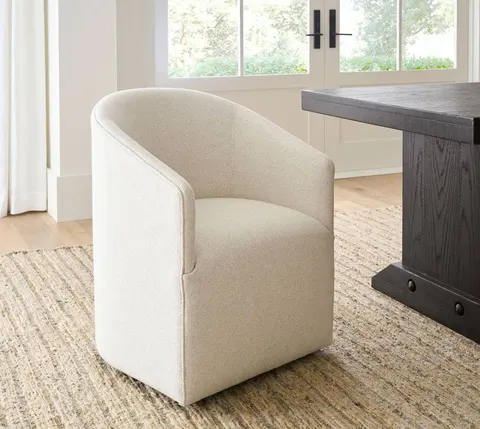 Fauteuil pivotant Lourdes en tissu — fauteuils
