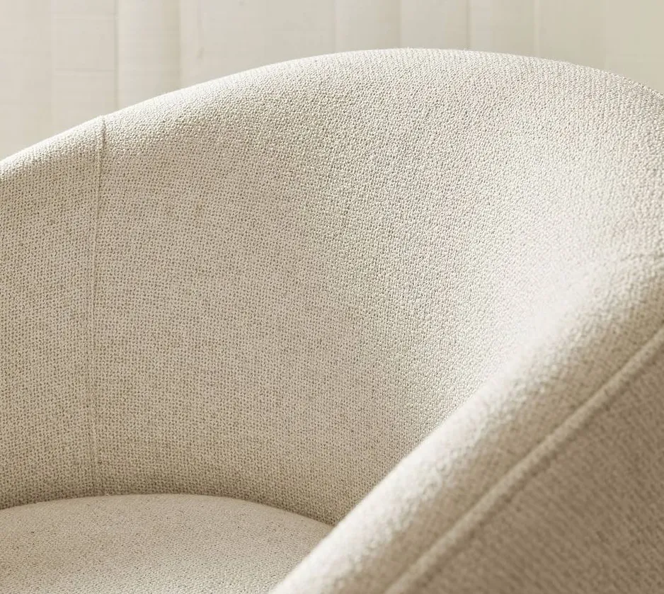 Fauteuil pivotant Lourdes en tissu, vue 5 sur 5