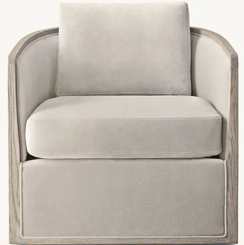 Fauteuil pivotant Paimpol en tissu — fauteuils
