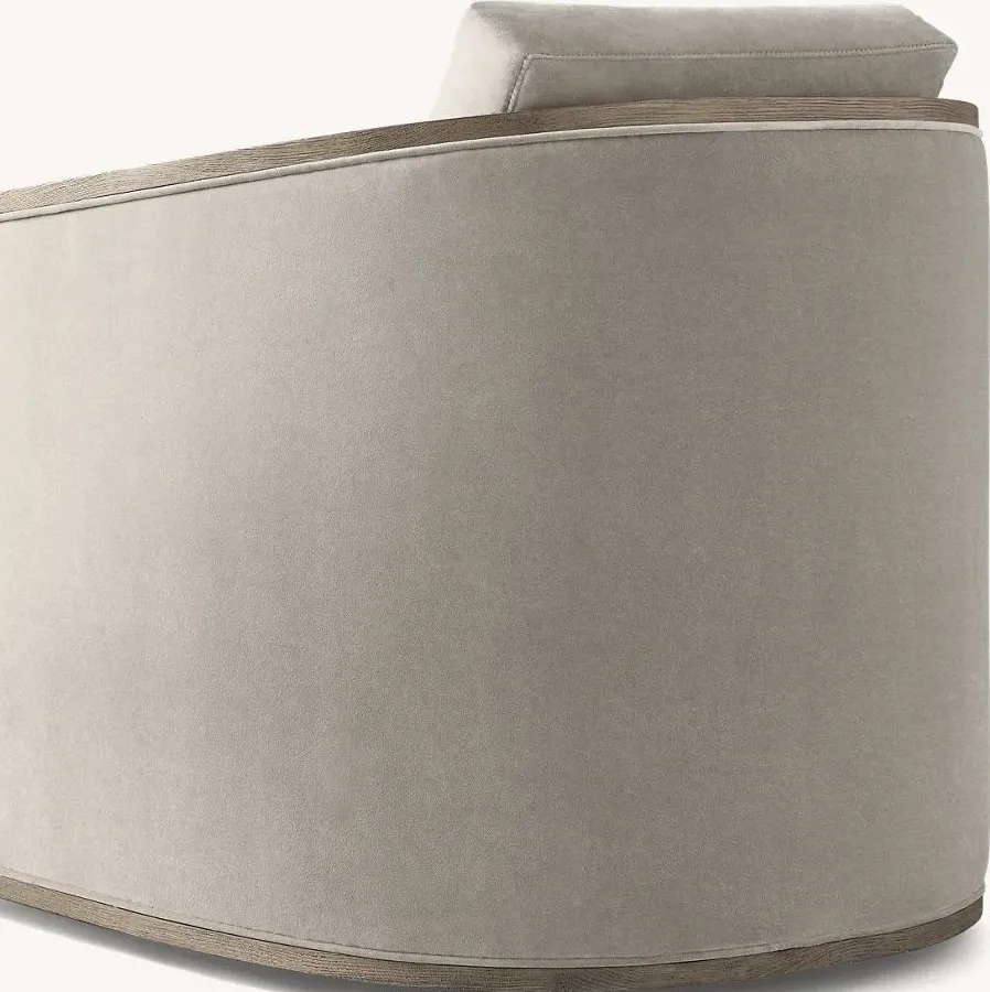 Fauteuil pivotant Paimpol en tissu, vue 5 sur 6
