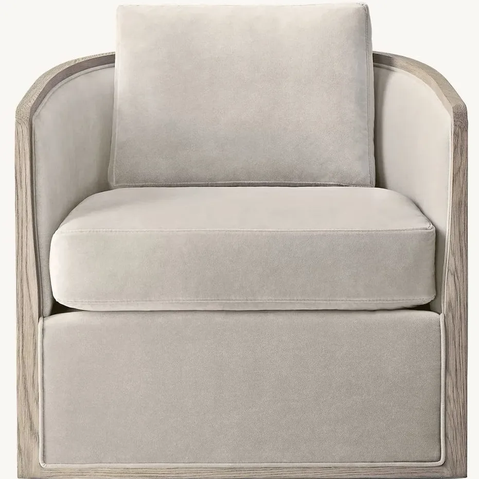 Fauteuil pivotant Paimpol en tissu, vue 6 sur 6