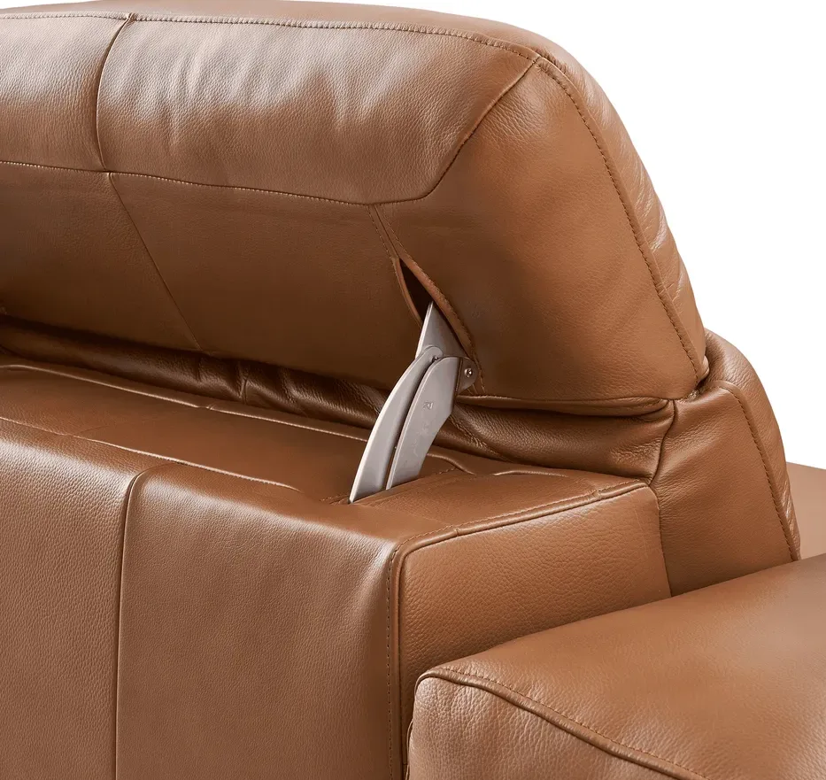Fauteuil Poligny en cuir, vue 3 sur 6