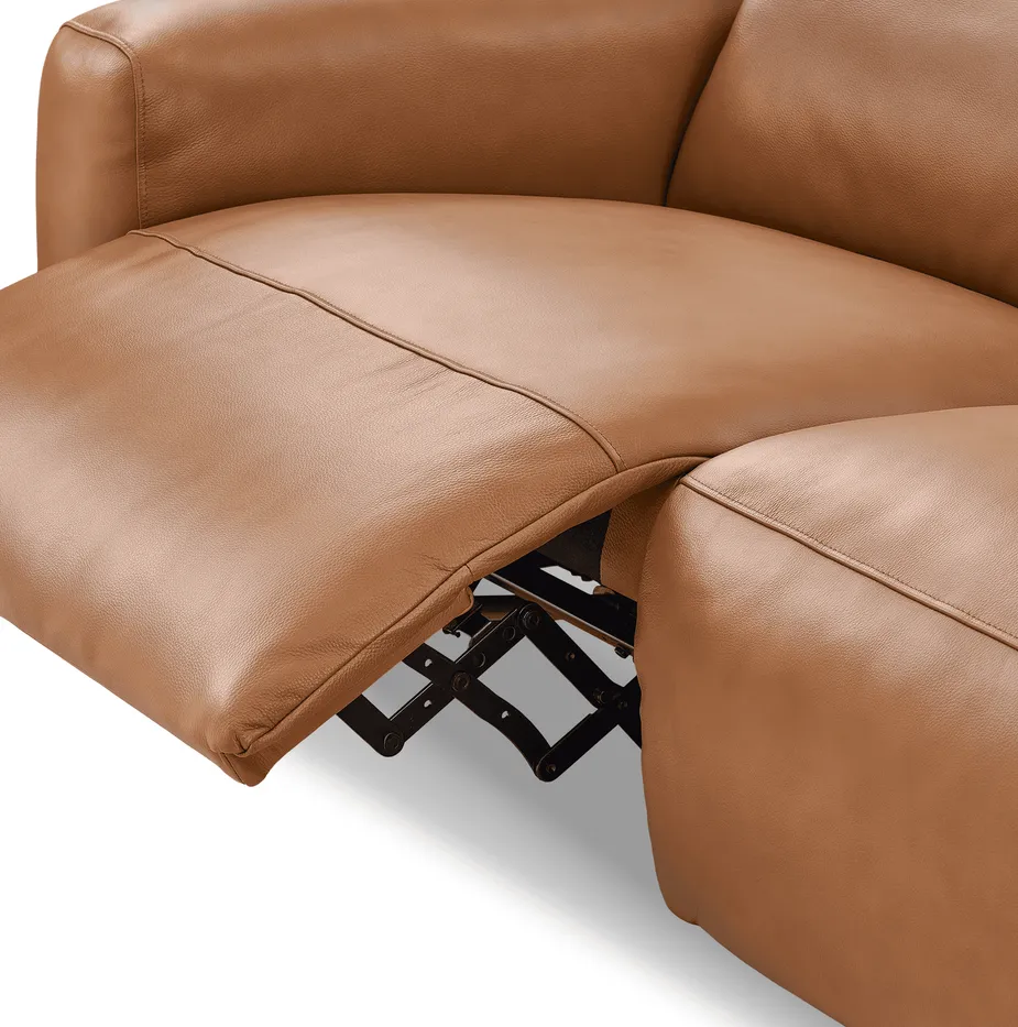 Fauteuil Poligny en cuir, vue 5 sur 6