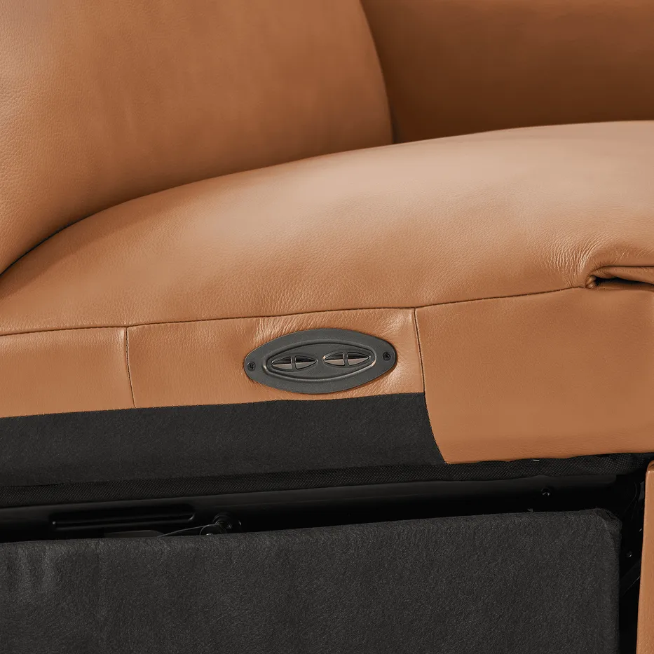 Fauteuil Poligny en cuir, vue 6 sur 6