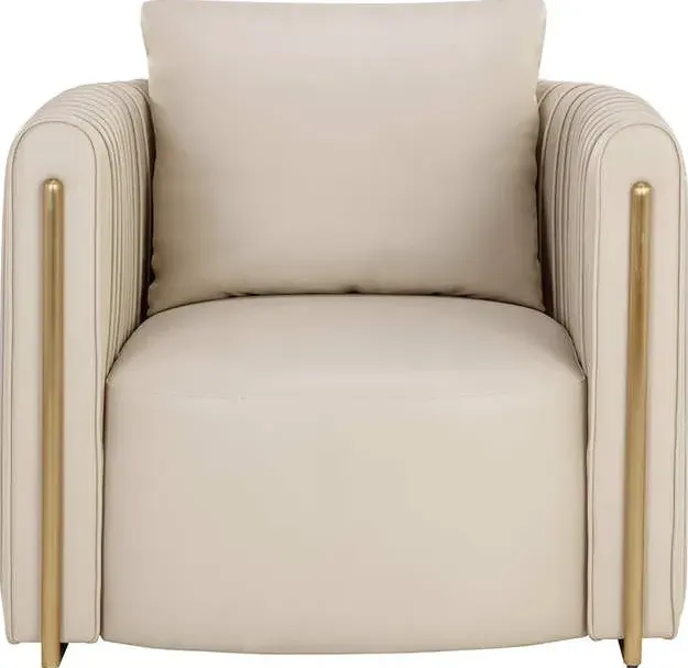 Fauteuil Provins en cuir — fauteuils