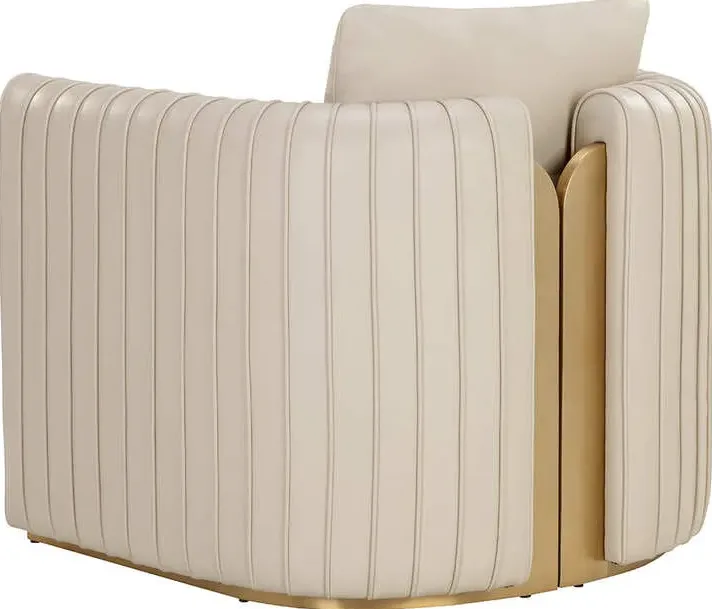 Fauteuil Provins en cuir, vue 2 sur 6