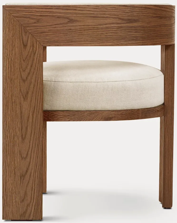 Fauteuil Roussillon en tissu, vue 3 sur 4