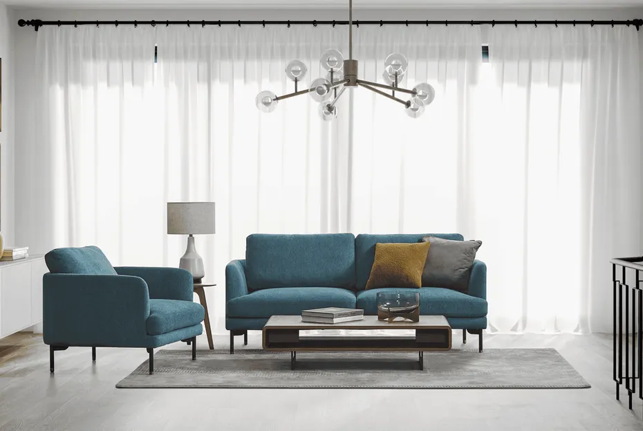 Fauteuil Salins en tissu, vue 3 sur 6