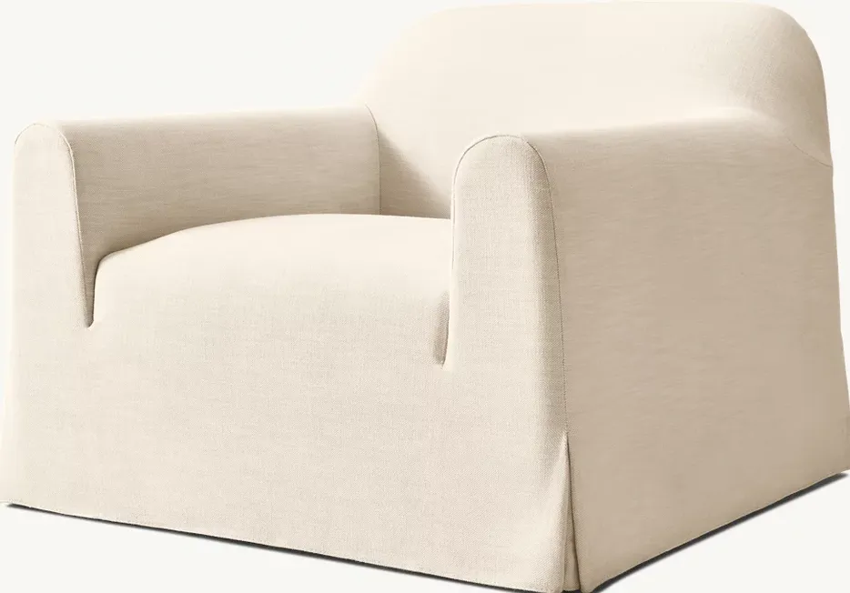 Fauteuil Sauveterre en lin, vue 2 sur 5