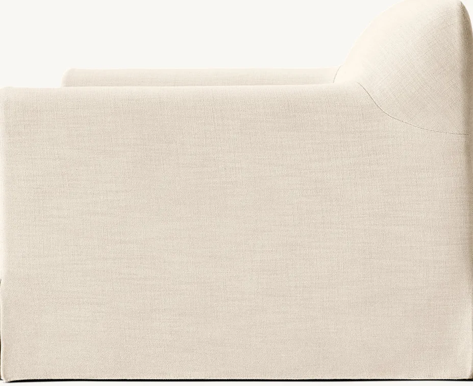 Fauteuil Sauveterre en lin, vue 4 sur 5