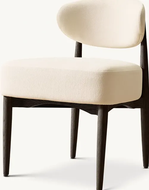 Fauteuil Sète en tissu et chêne — fauteuils