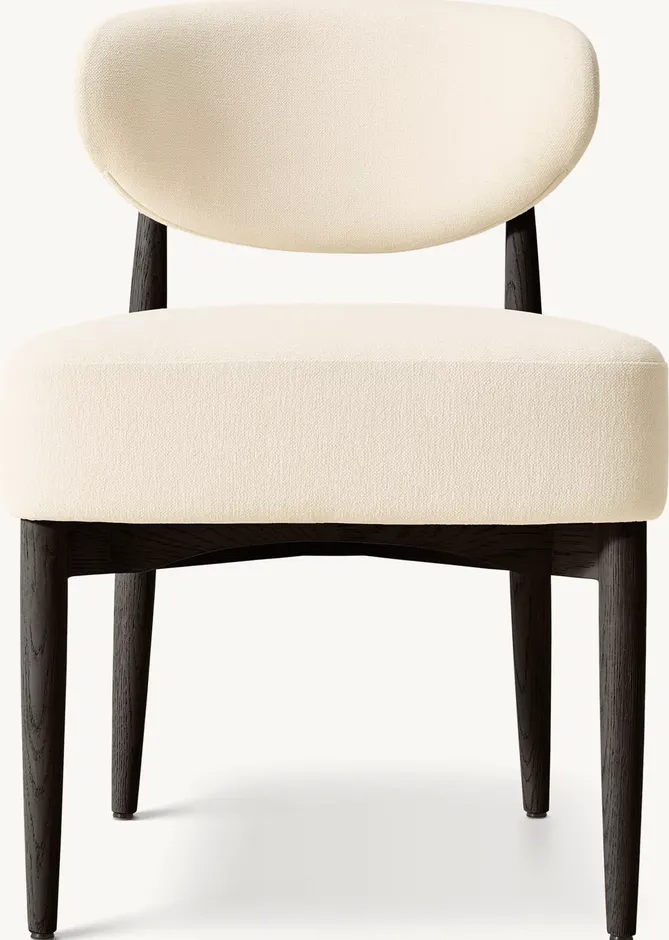 Fauteuil Sète en tissu et chêne, vue 3 sur 6
