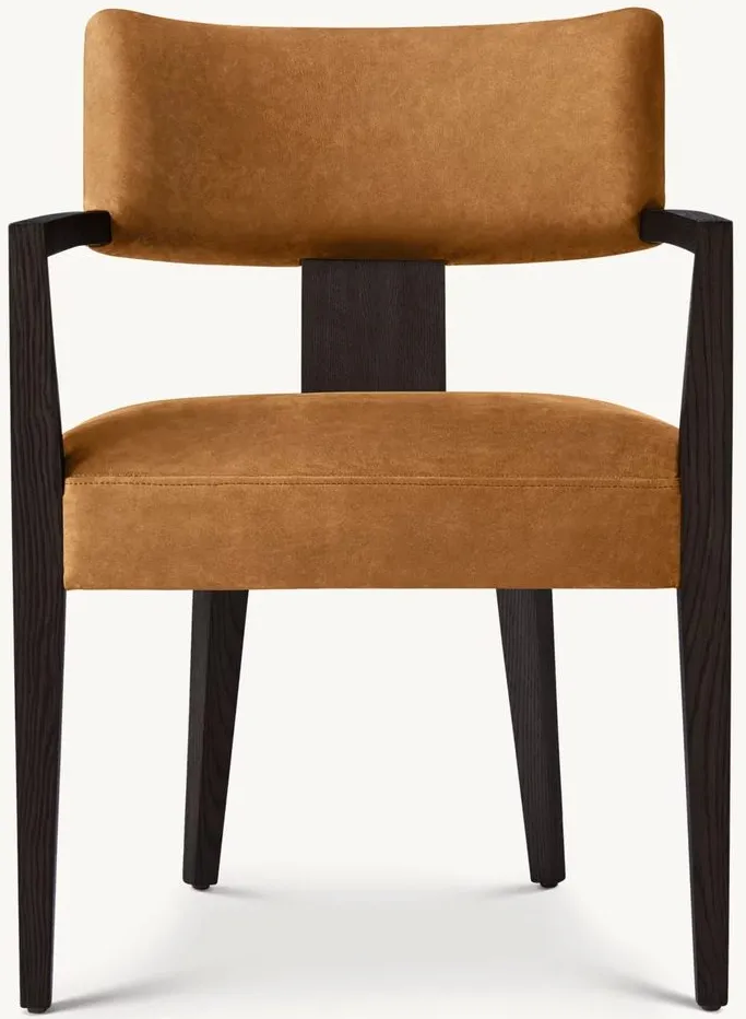 Fauteuil Thônes en placage de chêne, vue 2 sur 4