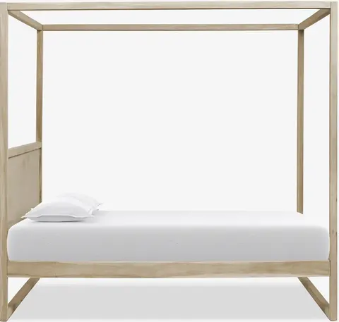 Lit à baldaquin Espalion minimaliste — lits