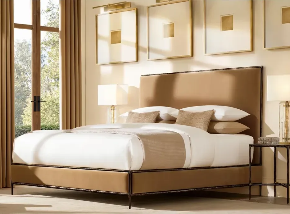 Lit Aix en tissu king size, vue 5 sur 6