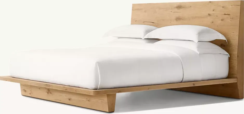 Lit Andernos en chêne king size, vue 2 sur 4