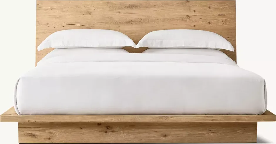 Lit Andernos en chêne king size, vue 3 sur 4