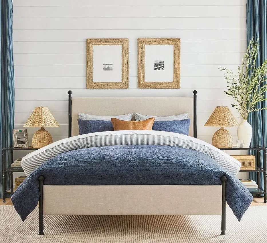 Lit Annonay en lin, collection lits ELWOOD HOME
