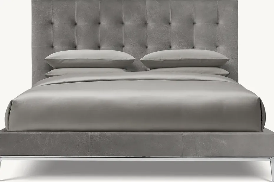 Lit Annot en chêne king size, collection lits ELWOOD HOME
