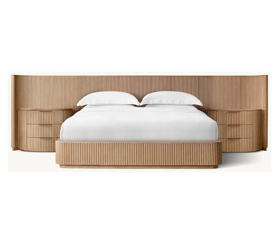 Lit Apt en chêne king size, vue 2 sur 6