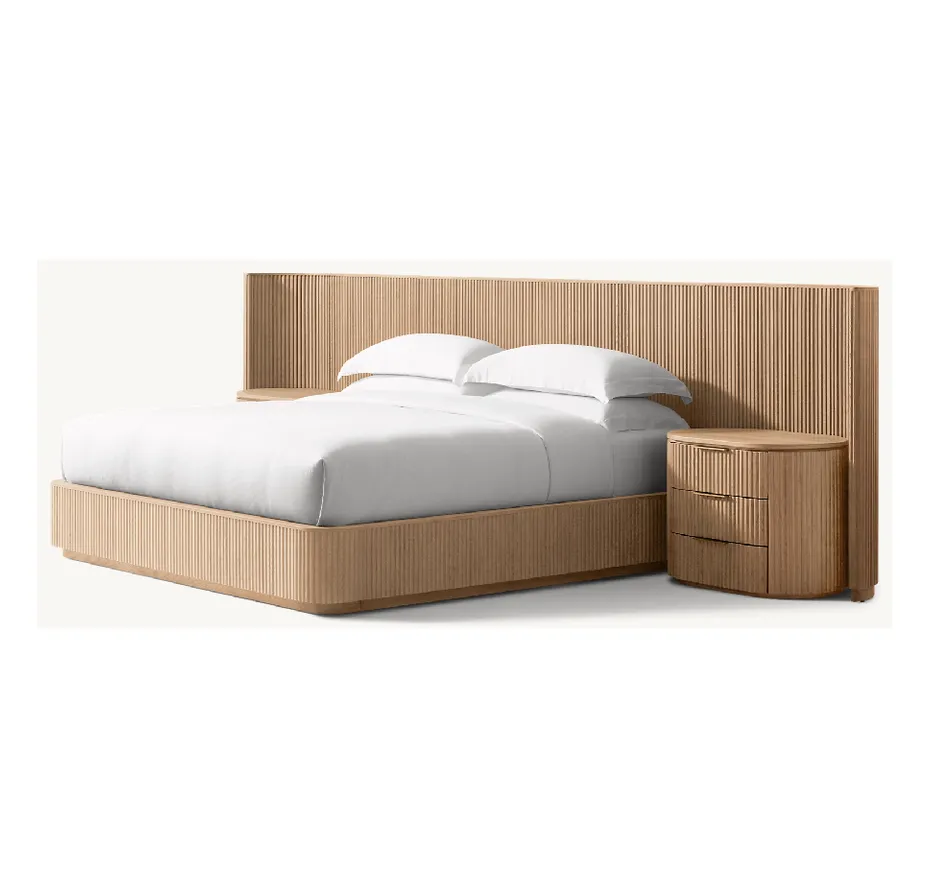 Lit Apt en chêne king size, vue 4 sur 6