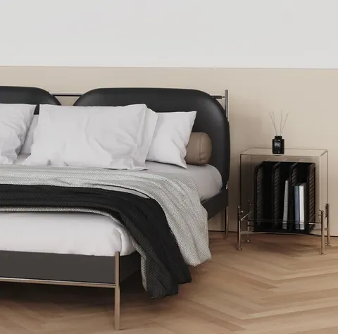 Lit Arreau en bois massif king size — lits