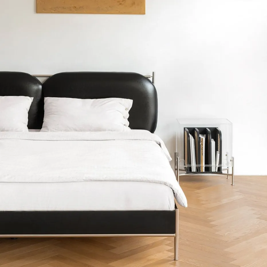 Lit Arreau en bois massif king size, vue 3 sur 6
