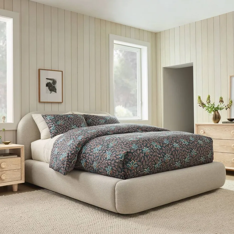 Lit Ascain en tissu, collection lits ELWOOD HOME