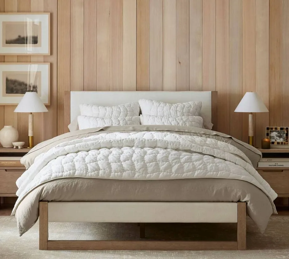 Lit Aups en chêne king size, vue 2 sur 4