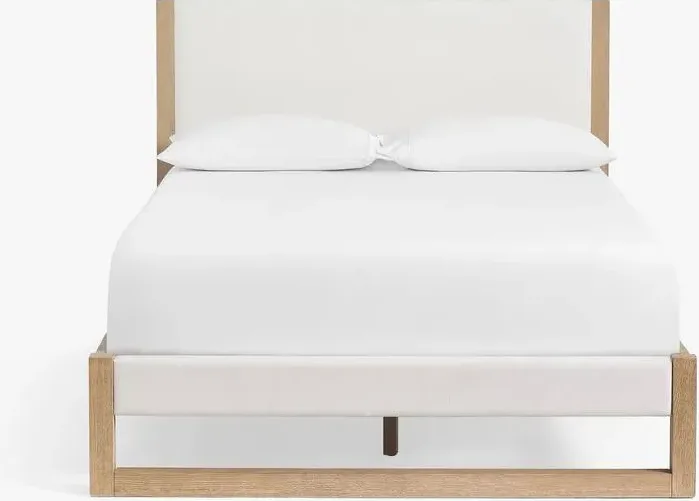 Lit Aups en chêne king size, vue 3 sur 4