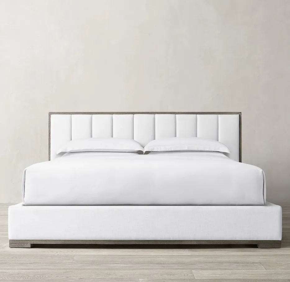 Lit Auray en chêne king size, vue 3 sur 4