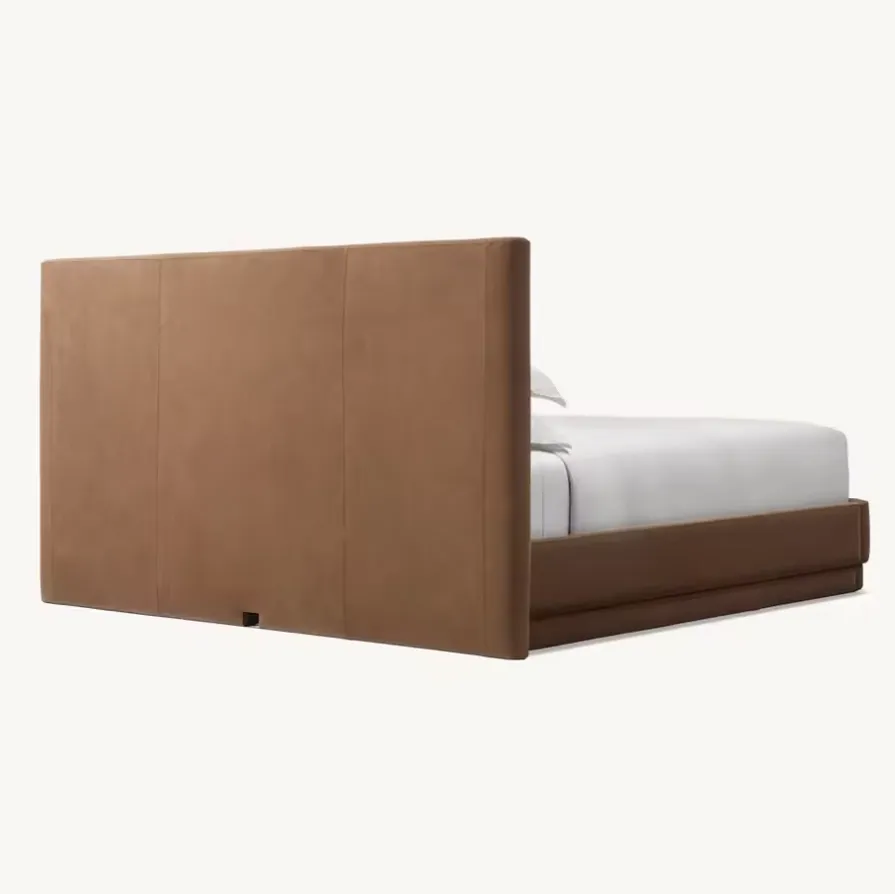 Lit Auzat en chêne king size, vue 6 sur 6