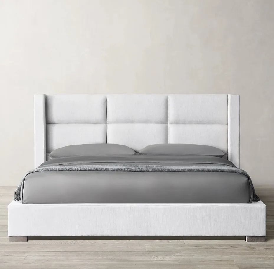Lit Balazuc en tissu, collection lits ELWOOD HOME