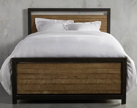 Lit Bergerac en chêne king size — lits