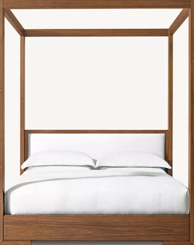 Lit Béziers en bois massif king size, vue 2 sur 5